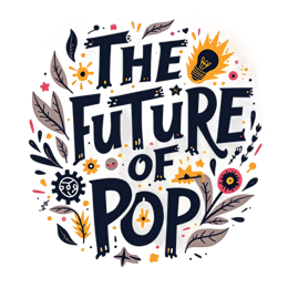 pop future creativity SVG PNG design with hand-drawn style, bold lettering, pink and blue floral elements