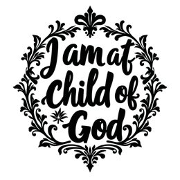 quotes faith floral SVG PNG design with bold lettering, black and white floral elements, an uplifting message