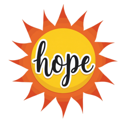hope sun SVG PNG design with bold lettering, an uplifting message