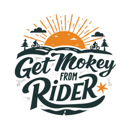 biking sunset SVG PNG design with bold lettering