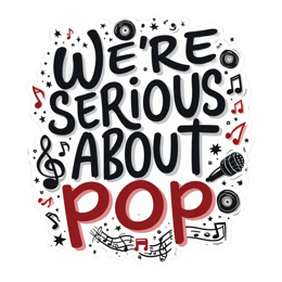music artist sticker SVG PNG design with bold lettering
