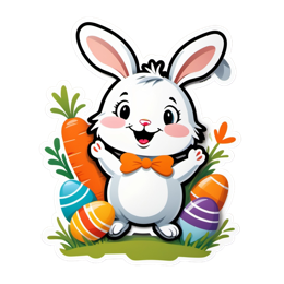 fantasy bunny eastereggs shirt SVG PNG design