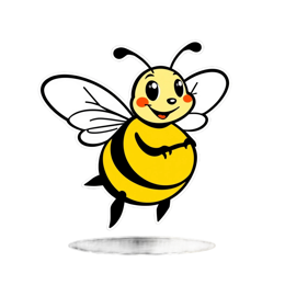 cartoon bee shirt SVG PNG design with clean design elements