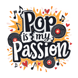 pop music passions SVG PNG design with bold lettering