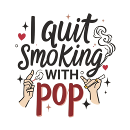quit smoking hand signs SVG PNG design with bold lettering, an uplifting message