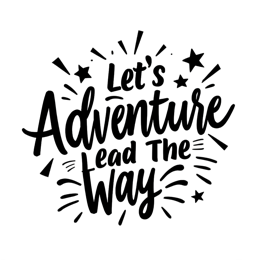 adventure typography SVG PNG design with bold lettering