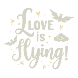 love flying SVG PNG design with an uplifting message