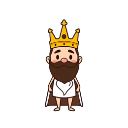 character king SVG PNG design
