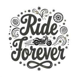 riding motorcycles SVG PNG design with bold lettering