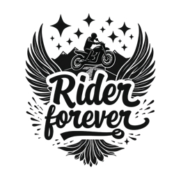 rider forever SVG PNG design with bold lettering