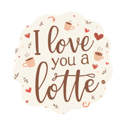 love coffee SVG PNG design with floral elements
