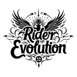 rider evolution SVG PNG design with bold lettering