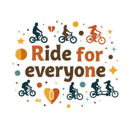 ride biking parade SVG PNG design with bold lettering