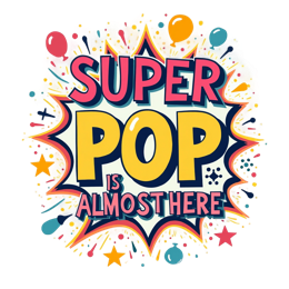 super pop SVG PNG design with bold lettering