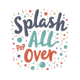 splash pop over SVG PNG design with bold lettering