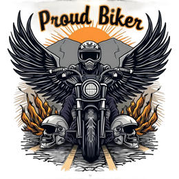biker wings shirt SVG PNG design with bold lettering