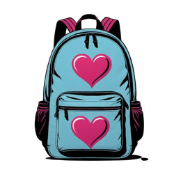 backpack hearts SVG PNG design