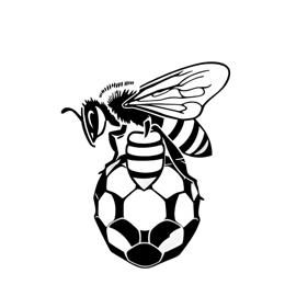 sports bee soccer SVG PNG design