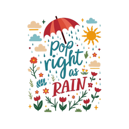 colorful flower scene SVG PNG design with white and red floral elements, an uplifting message