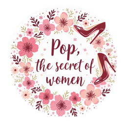 pop flowers shoes floral SVG PNG design with white and pink floral elements