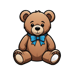 teddy bear cartoon SVG PNG design