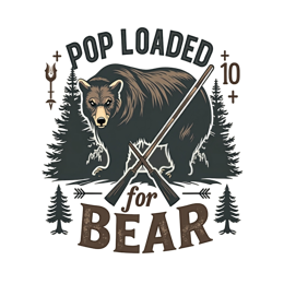 bear graphics SVG PNG design with bold lettering