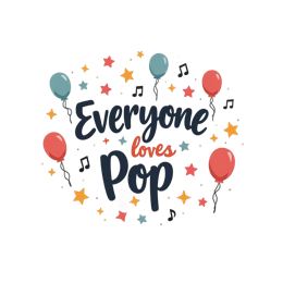 party pop balloon SVG PNG design with bold lettering