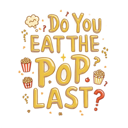 popcorn fun SVG PNG design with bold lettering