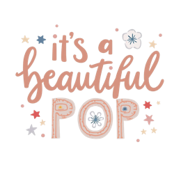 quotes beautiful flower SVG PNG design with hand-drawn style, bold lettering, red floral elements