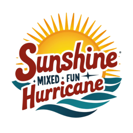 sunshine fun hurricane SVG PNG design with bold lettering