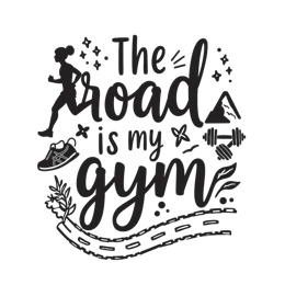running gym SVG PNG design with bold lettering, an uplifting message
