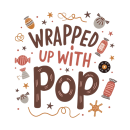 wrapped candies SVG PNG design with bold lettering