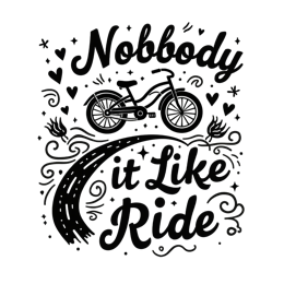 bike ride SVG PNG design with bold lettering