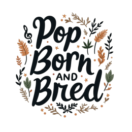 pop born and bred flower SVG PNG design with bold lettering, red and green floral elements