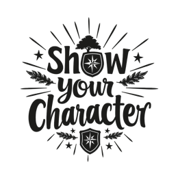 show your character quote SVG PNG design with bold lettering