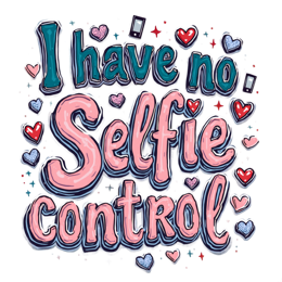 selfie quotes SVG PNG design with hand-drawn style
