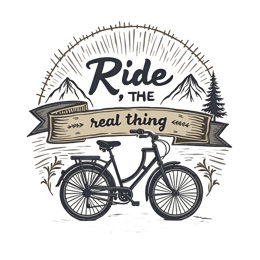 ride bike SVG PNG design with bold lettering