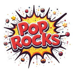 pop rocks graphics SVG PNG design with bold lettering