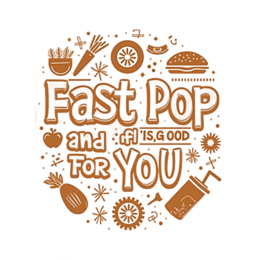fast food snacks SVG PNG design with bold lettering