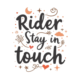 quotes stayintouch floral SVG PNG design with bold lettering, black and orange floral elements, an uplifting message