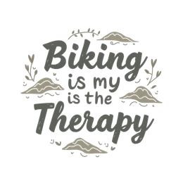 biking therapy SVG PNG design with hand-drawn style, an uplifting message