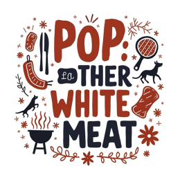 pop meat SVG PNG design with bold lettering