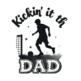kickin silhouette shirt SVG PNG design with bold lettering