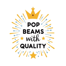 beams quality stars SVG PNG design with bold lettering
