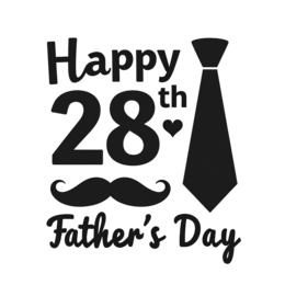happy 28th SVG PNG design with bold lettering
