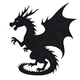dragon SVG PNG design with clean design elements