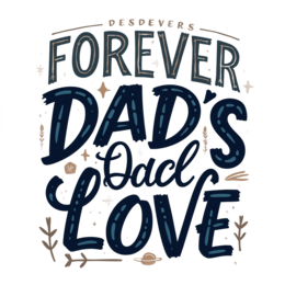 quotes dads love SVG PNG design with hand-drawn style, bold lettering, blue floral elements