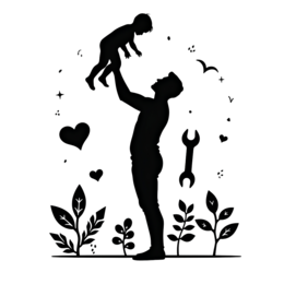 family love SVG PNG design with hand-drawn style, black floral elements