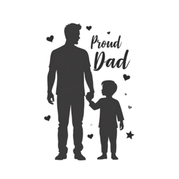 dad silhouette shirt SVG PNG design with bold lettering