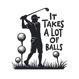 golf quote SVG PNG design with bold lettering